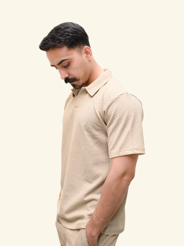 Premium skin textured polo t shirt