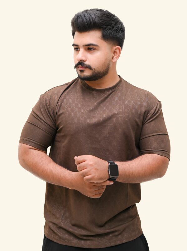 Ultra-Soft Textured Round Neck T-Shirt