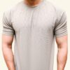 Ultra-Soft Textured Round Neck T-Shirt