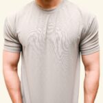 Ultra-Soft Textured Round Neck T-Shirt