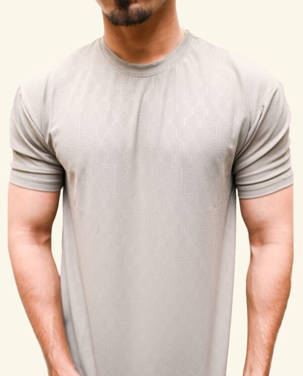 Ultra-Soft Textured Round Neck T-Shirt