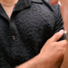 Classic Textured Button Shirt - Half Sleeve Comfor