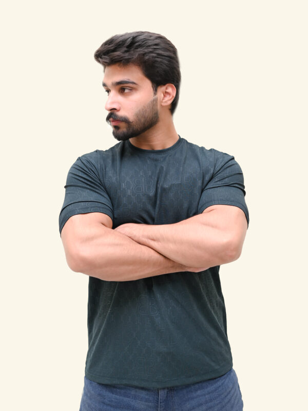 Ultra-Soft Textured Round Neck T-Shirt