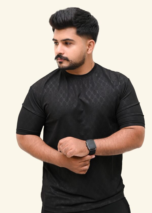 Ultra-Soft Textured Round Neck T-Shirt